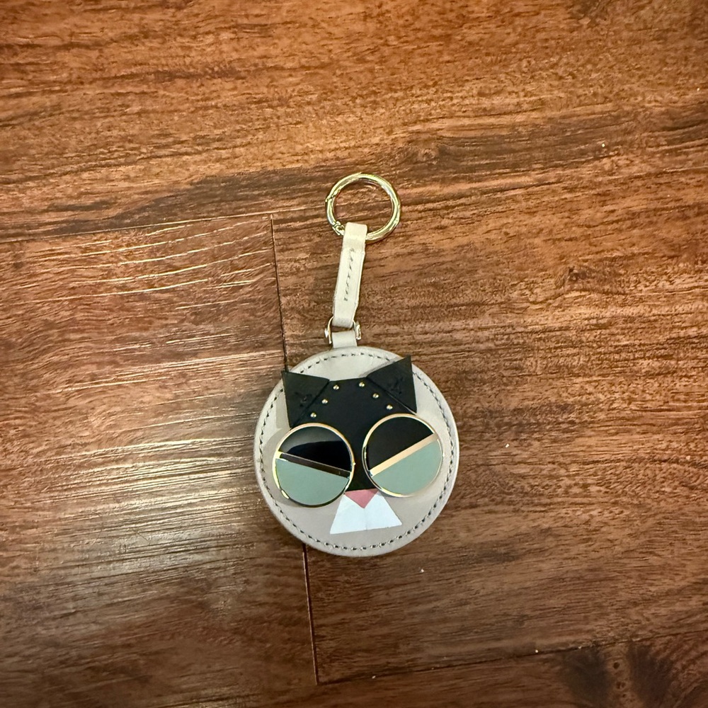 Kate Spade Cat Face Keychain
